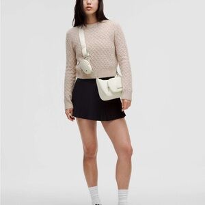 Crossbody Bag with Nano Pouch - Bone